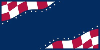 American Background with Free Copy Space Area. Template design for Banner, Poster, Greeting Card. vector