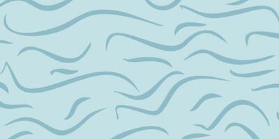 Abstract hand drawn blue background, interesting curved pattern. Template design for banner, poster, social media. vector