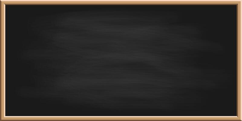 School Blackboard with Wooden Frame. Chalkboard with white Chalk Dirty Texture. Realistic Black Board for Classroom, Restaurant Menu Board Template. Rectangular Blackboard Education Chalk. Web.