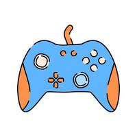 Game Controller Doodle style, console controller icon, great for gaming visuals, entertainment themes, and digital user interfaces. vector