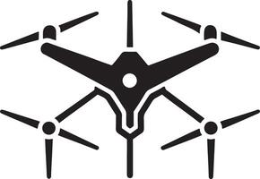 Drone Icon in Line Art Style vector