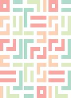 A colorful geometric pattern with squares and lines vector