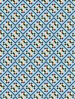 Seamless geometric pattern with pastel colors, diamond shapes, and retro mosaic style. vector