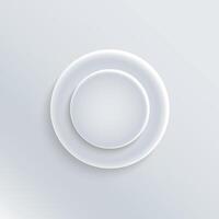 Button white color for decorate vector