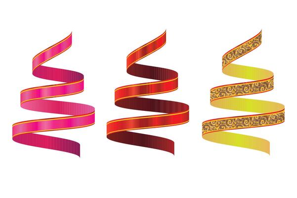 Rolled Ribbon Spiral Ribbon