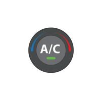 Air conditioner control button. It's cold and warm. vector