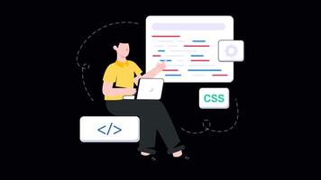 Programmer Motion Graphic Rendering with Transparent Alpha Channel video