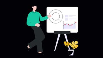 Analysis presentation Motion Graphic Rendering with Transparent Alpha Channel video