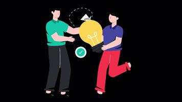 Sharing Idea Motion Graphic Rendering with Transparent Alpha Channel video