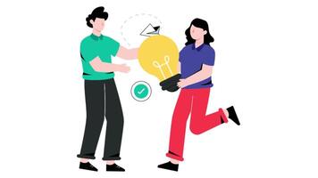 Sharing Idea 2D Flat Animation. video