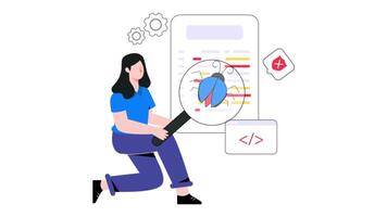Software Bug 2D Flat Animation. video
