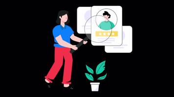 Find Resource 2D Flat Animation. video