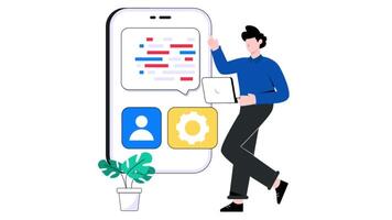App Coding 2D Flat Animations video