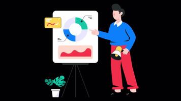 Meeting Analysis Motion Graphic Rendering with Transparent Alpha Channel video