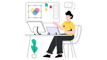 Design Studio 2D Flat Animations video