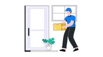 Home Delivery 2D Flat Animation video