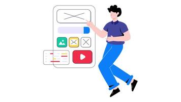 User Interface 2D Flat Animations video
