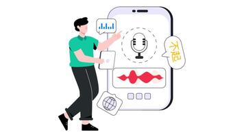Speech Recognition 2D Flat Animation video