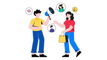 Referral Program 2D Flat Animation. video