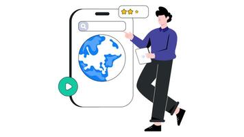 Translation App 2D Flat Animation video