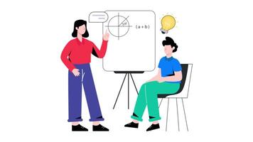 Class Teaching 2D Flat Animation. video