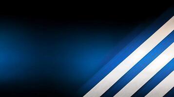 Abstract blue and white diagonal stripes on a dark background, creating a modern design aesthetic photo