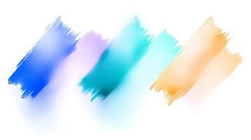 Abstract colorful brush strokes blending in soft hues creating a vibrant artistic background photo