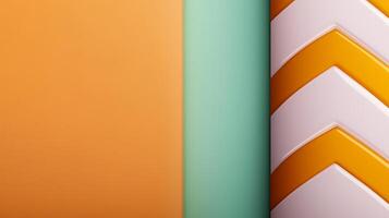 Abstract composition featuring vibrant colors and geometric shapes with smooth textures photo