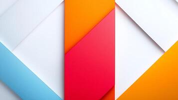Abstract composition of colorful geometric shapes forming a vibrant background design photo