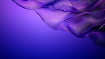 Abstract flowing fabric in shades of purple and blue, creating a serene and calming atmosphere photo