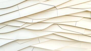Abstract layered design featuring soft curves and subtle shadows in a light-colored environment photo