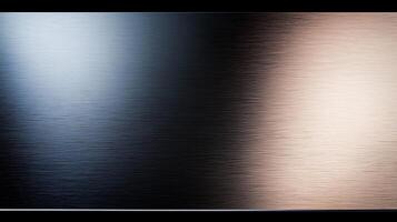 Abstract metallic surface with brushed texture reflecting light, evoking modern design aesthetics photo