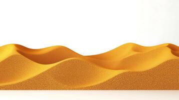 Abstract representation of golden sand dunes with smooth waves under bright lighting photo