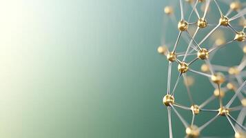 Abstract representation of interconnected nodes and connections illustrating technology and innovation photo