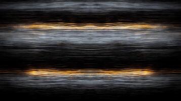 Abstract waves of black and gold with smooth texture flowing across the frame, evoking calmness photo