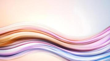 Abstract waves of pastel colors flowing harmoniously, creating a serene background for design use photo
