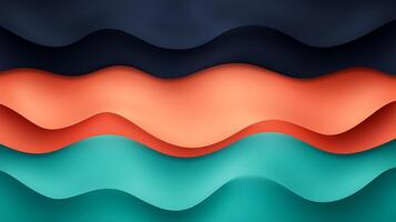 Abstract waves of vibrant colors flowing in harmony, creating a visually appealing background photo