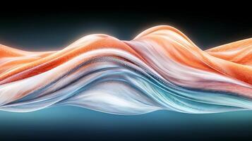 Abstract waves of vibrant colors flowing seamlessly, creating a dynamic visual experience photo