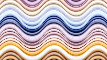 Abstract wavy pattern with soft colors creating a harmonious design for backgrounds photo