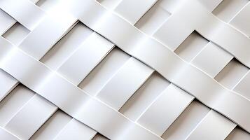 Abstract white woven texture with smooth lines and shadows creating a modern aesthetic photo