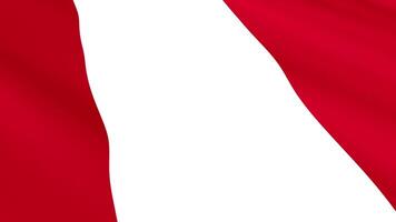 Peru Flag Waving Gently in the Wind, Close-Up Full-Frame Perspective, Soft Fabric Texture, Slow Motion, Natural Movement, Waving Flag Background video