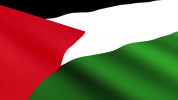 Palestine Flag Waving Gently in the Wind, Close-Up Full-Frame Perspective, Soft Fabric Texture, Slow Motion, Natural Movement, Waving Flag Background video