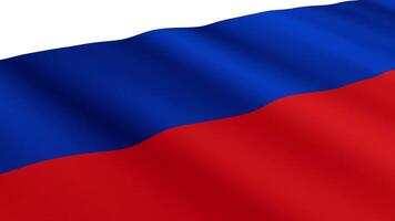 Russia Flag Waving Gently in the Wind, Close-Up Full-Frame Perspective, Soft Fabric Texture, Slow Motion, Natural Movement, Waving Flag Background video