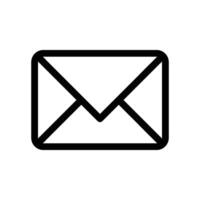 Mail icon isolated on white background, message, envelope, newsletter, email icon Eps vector