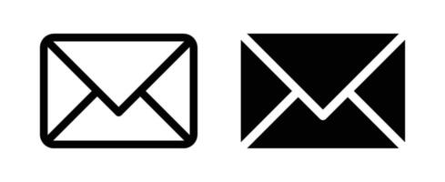 Email and mail icon set for communication and messaging, mail icon , email, letter, envelope, newsletter icon isolated on white background. vector