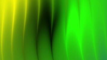 Smooth abstract gradient background in green and yellow tones with flowing light waves and soft shadows. video