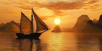 Golden Sunset Sail photo