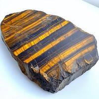 Raw tiger's eye slab photo