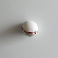 Blank baseball on a plain background photo
