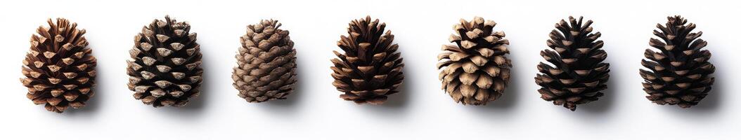 Pine Cones in Various Shades photo